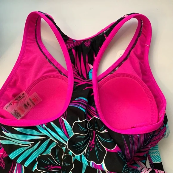 ZeroXposur Mesh Action floral Tankini XS, M - Picture 7 of 14